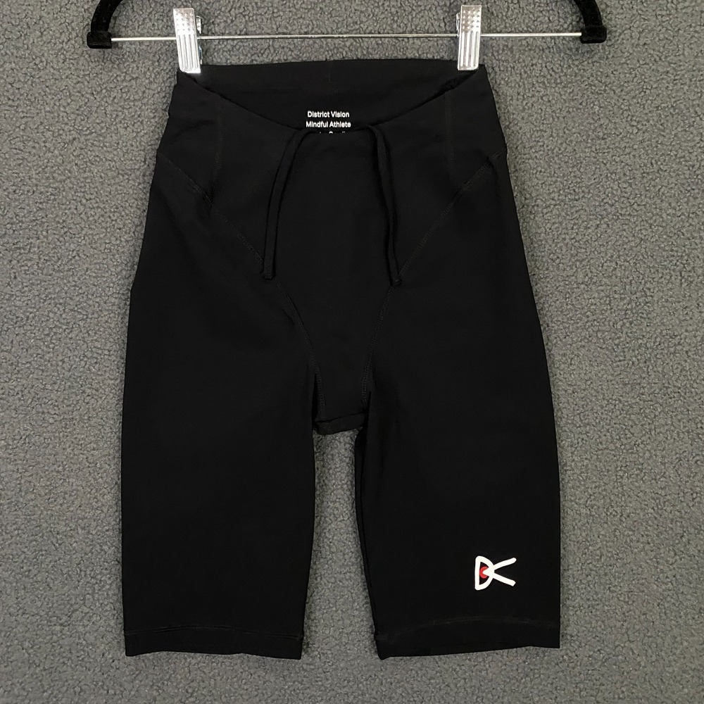 District Vision Maya Half‎ Tights size XS Black 9" in Running Biker Shorts